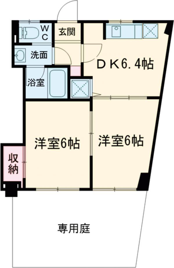 池上台コーポの間取り