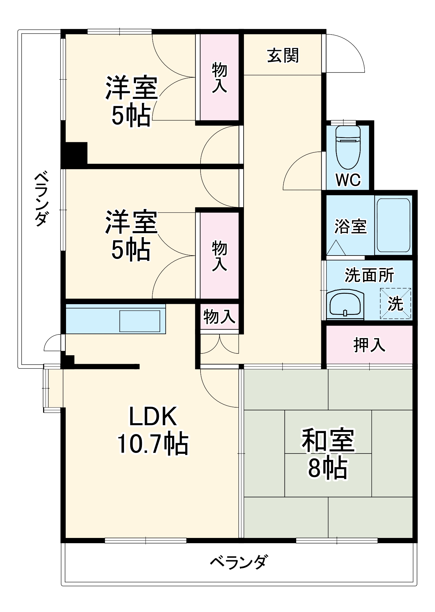 サンシャイン稲荷の間取り