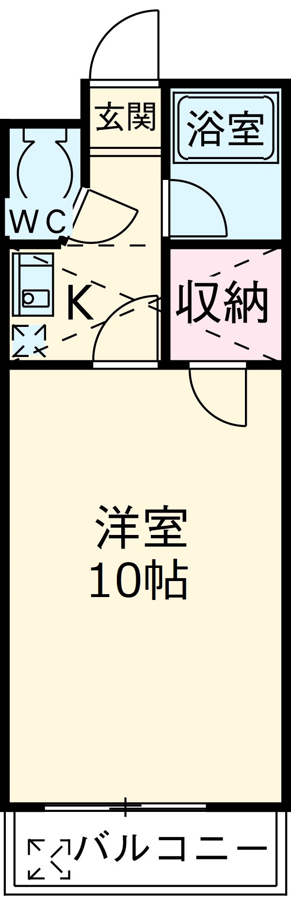 セザンヌ前芝の間取り