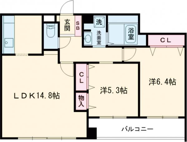 アルカス西公園の間取り