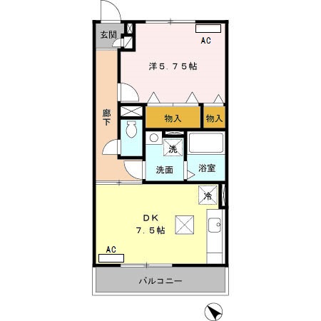 Blanc Village Bの間取り