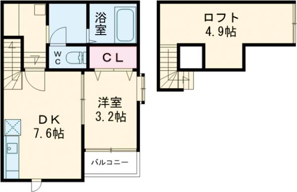 メゾンソレイユ2の間取り