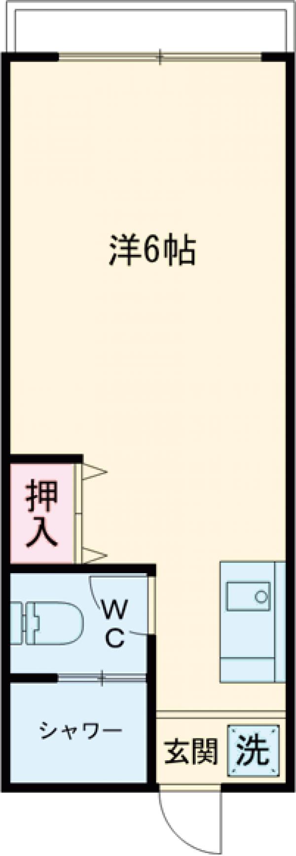 第二コーポ栄喜の間取り