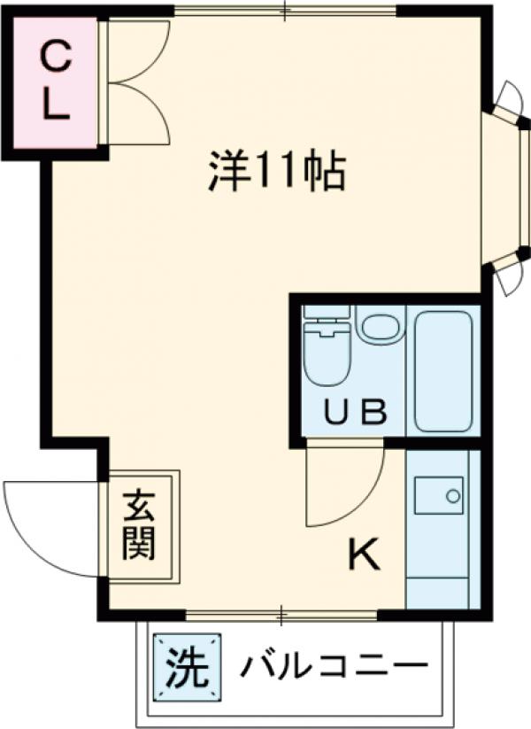 フローラ都立大学の間取り