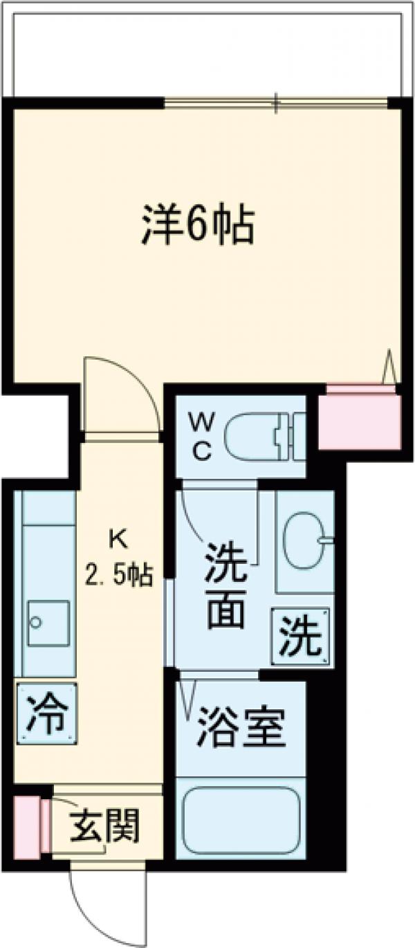 玉川台の完工年月(2011年2月)築の賃貸マンションの間取り