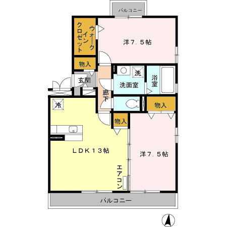 オリーブガーデンの間取り