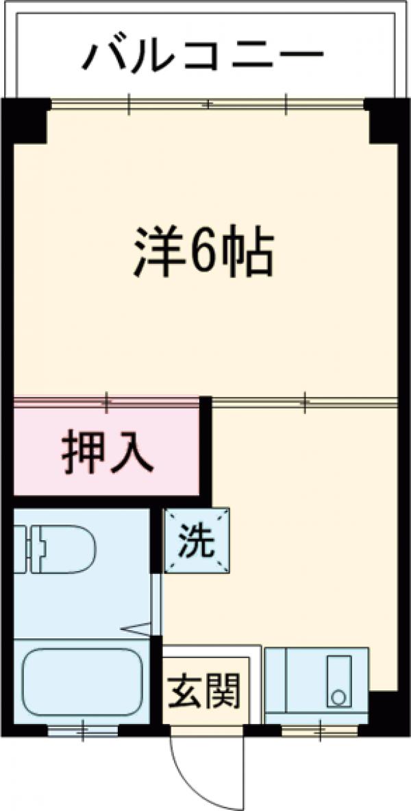 神庭コーポの間取り