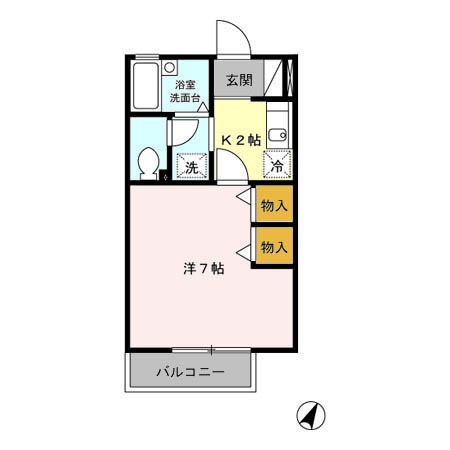 セジュール宮腰の間取り