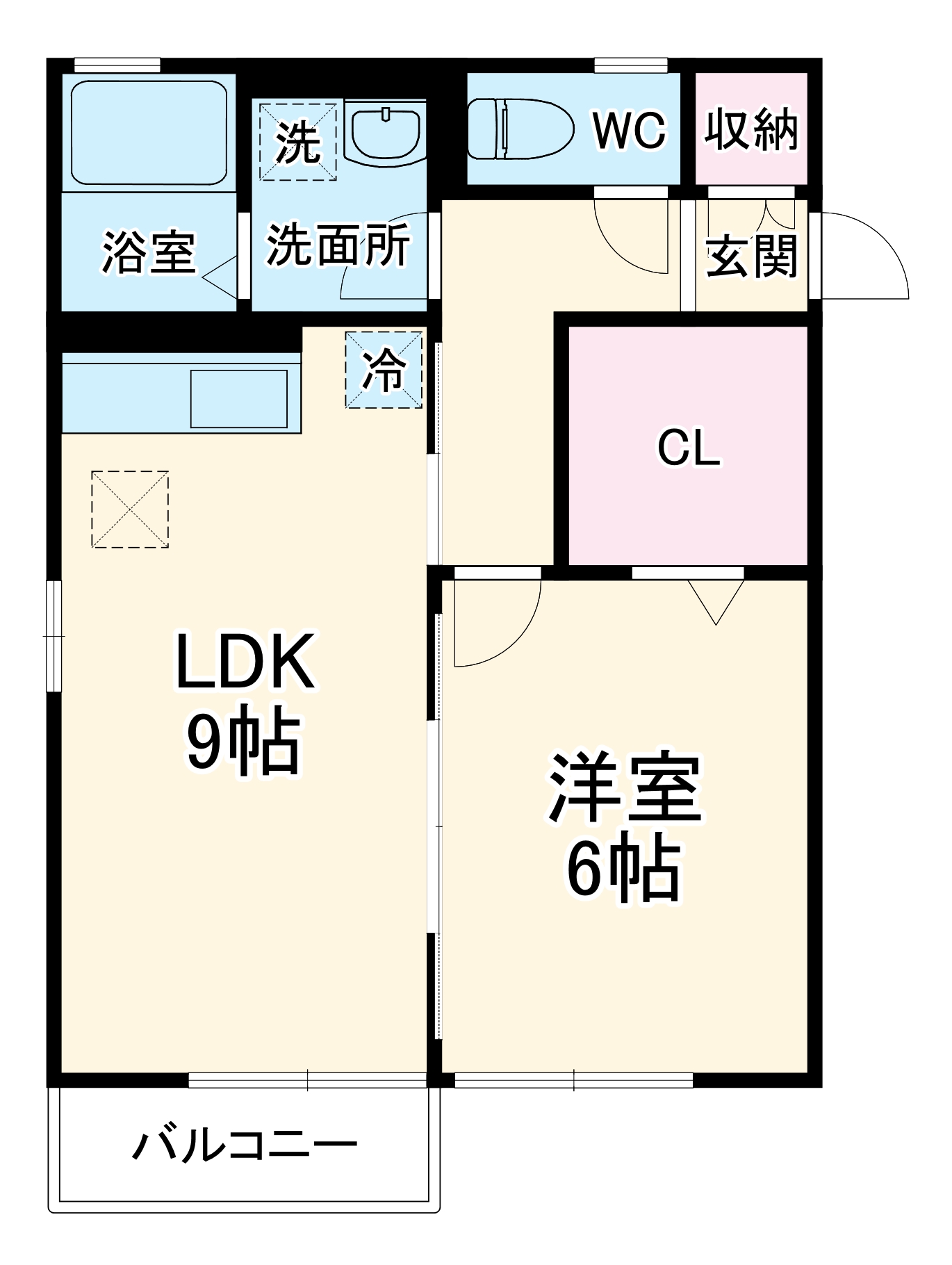 モナリエローザの間取り
