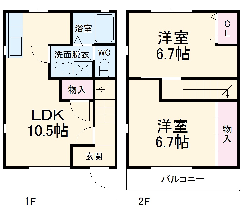 ルミエールAの間取り