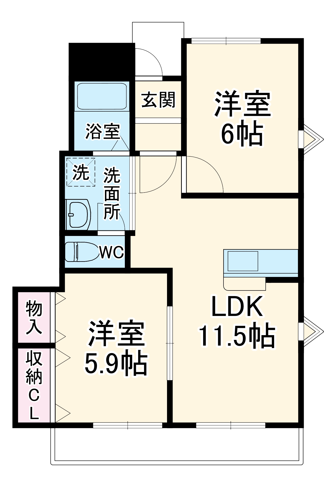 アネシスEの間取り