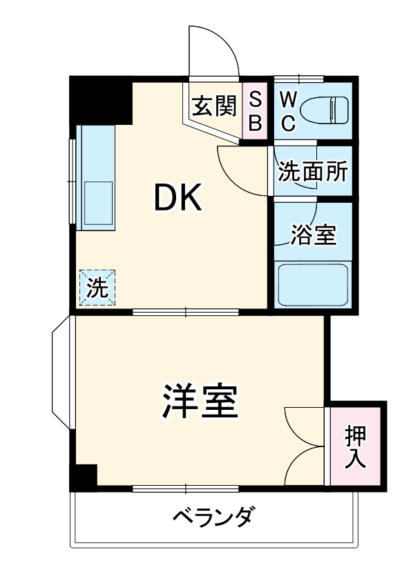 内谷平松ハイツの間取り