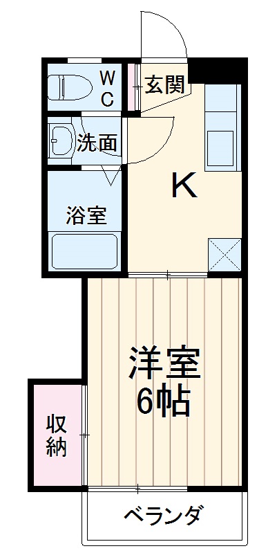 内谷平松ハイツの間取り