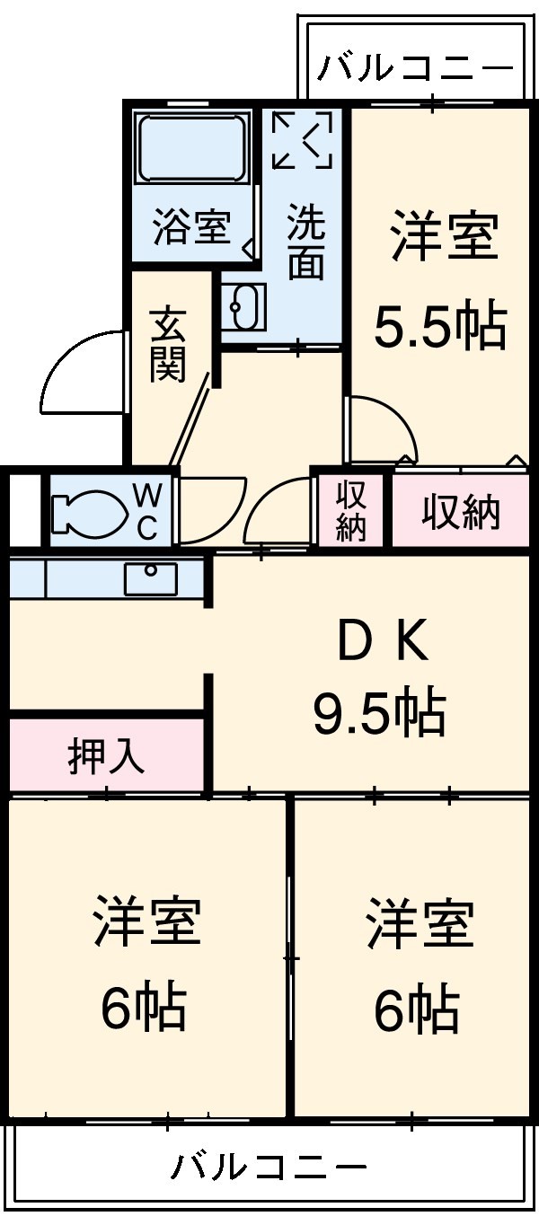 メゾン・ファミーユの間取り