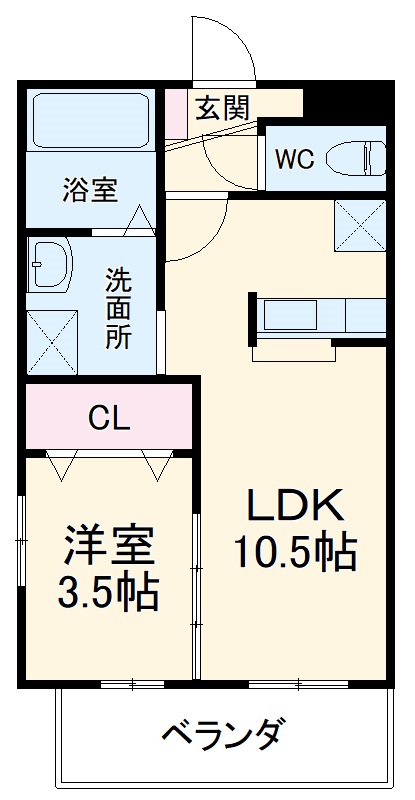 南小池町の完工年月(2009年8月)築の賃貸マンションの間取り