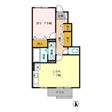 バイオ21 15-17の間取り