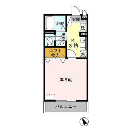 メゾン・ド・ラヴィ菰口 IIの間取り