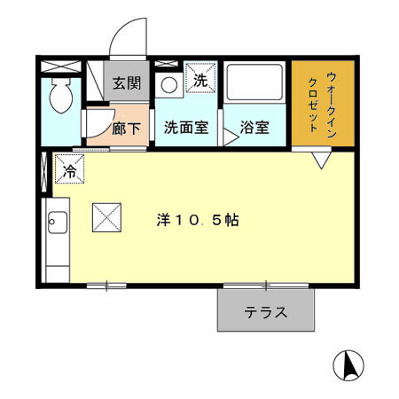 セジュールSの間取り