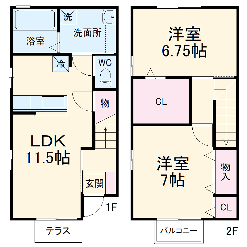 メゾハイネスの間取り