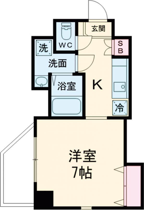 月村マンションNo.23の間取り