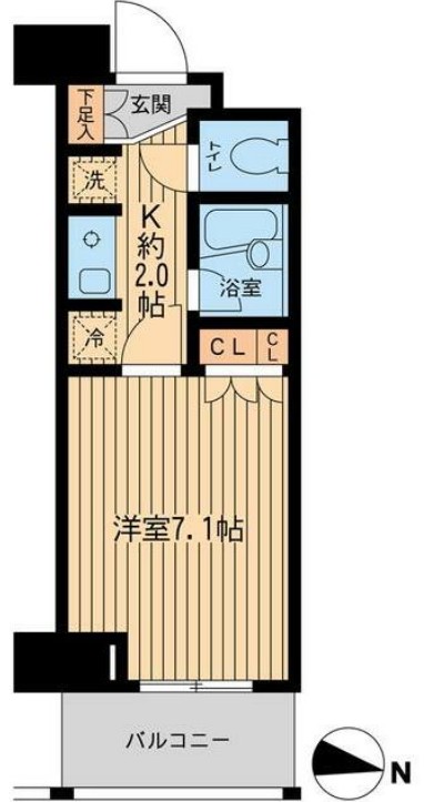 エコロジー東陽町プロセンチュリーの間取り
