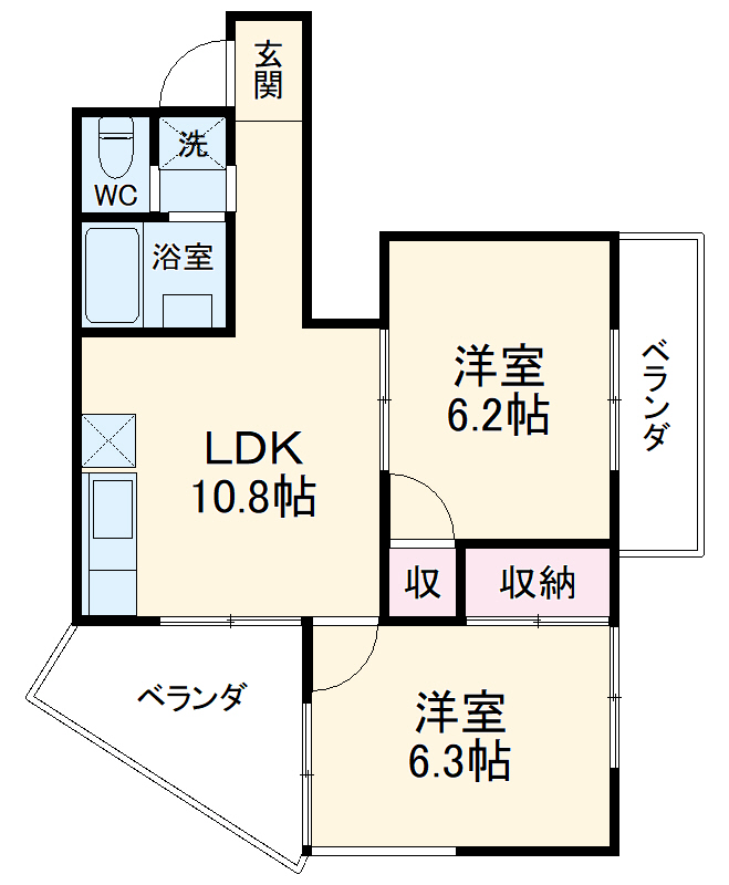 サンヴィレッジやしまの間取り