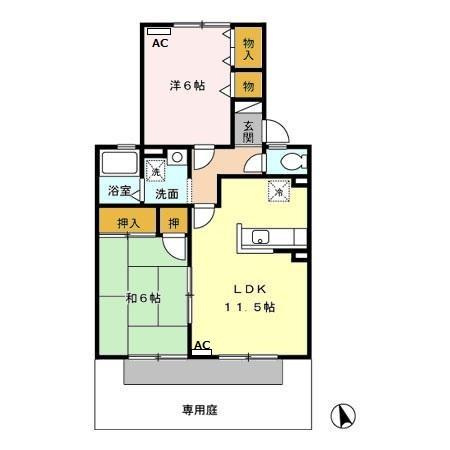 アネックス河尻 Aの間取り