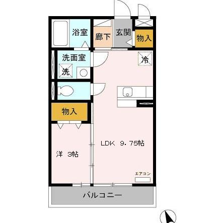 セジュールＯＴＴ’Ｓ庵・305号室の間取り