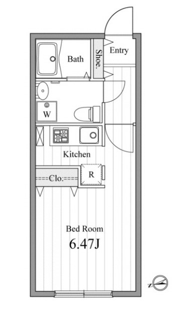ZESTY松陰神社Ⅱの間取り