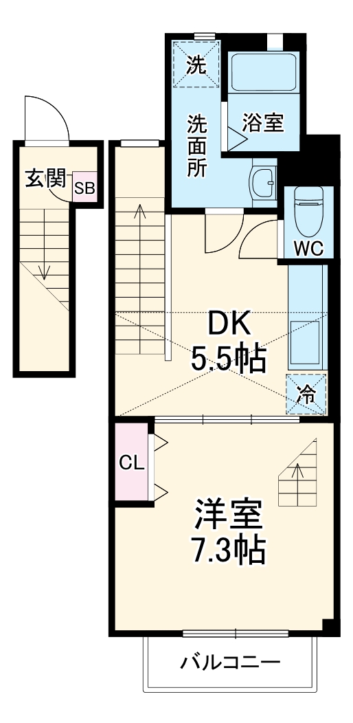エバーパティオHAの間取り