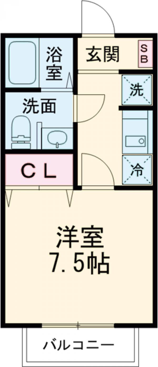 コーポおかやまの間取り