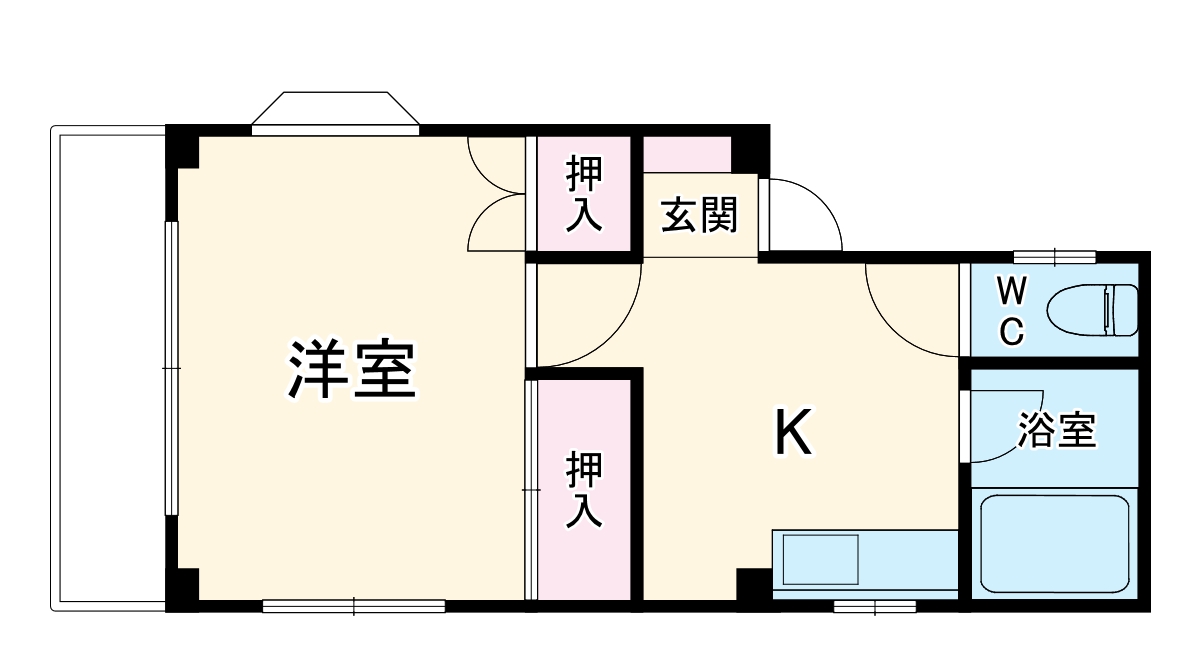 レジデンス片岡の間取り