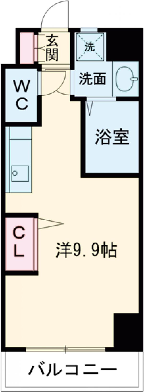 エンクレスト奈良屋・302号室の間取り