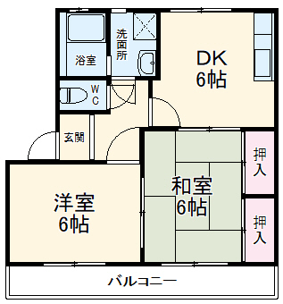 キャッスルNODA Bの間取り