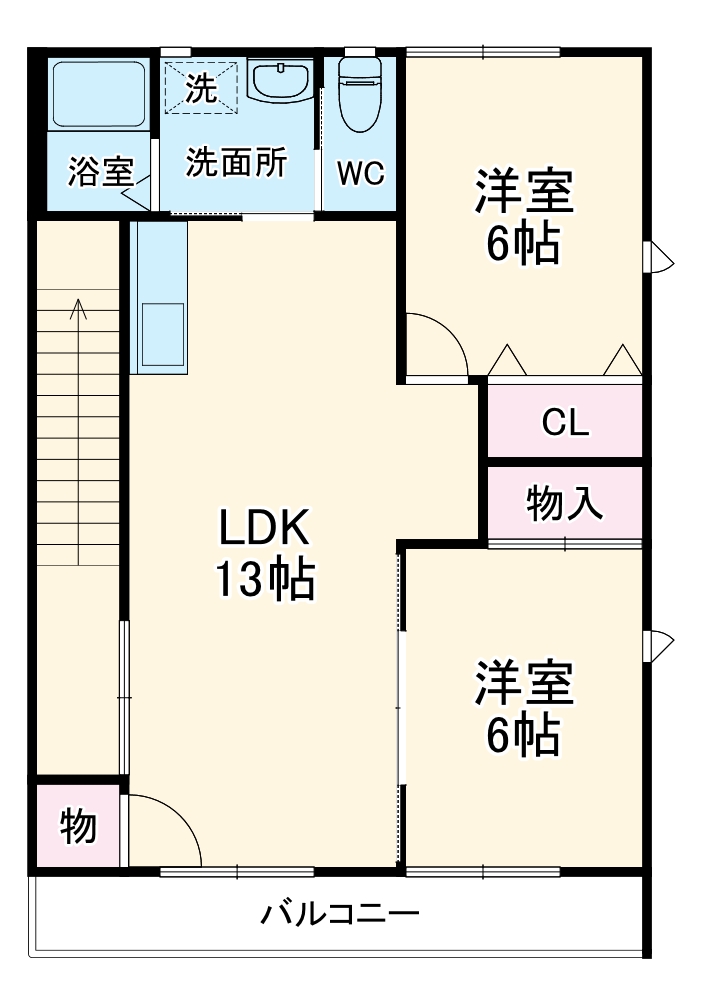フレグラントパル Cの間取り