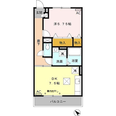 Ｂｌａｎｃ　Ｖｉｌｌａｇｅ　Ａの間取り