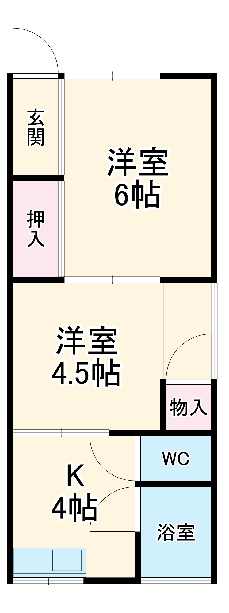 日置アパートの間取り
