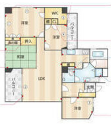 エイトバレー浄水の間取り