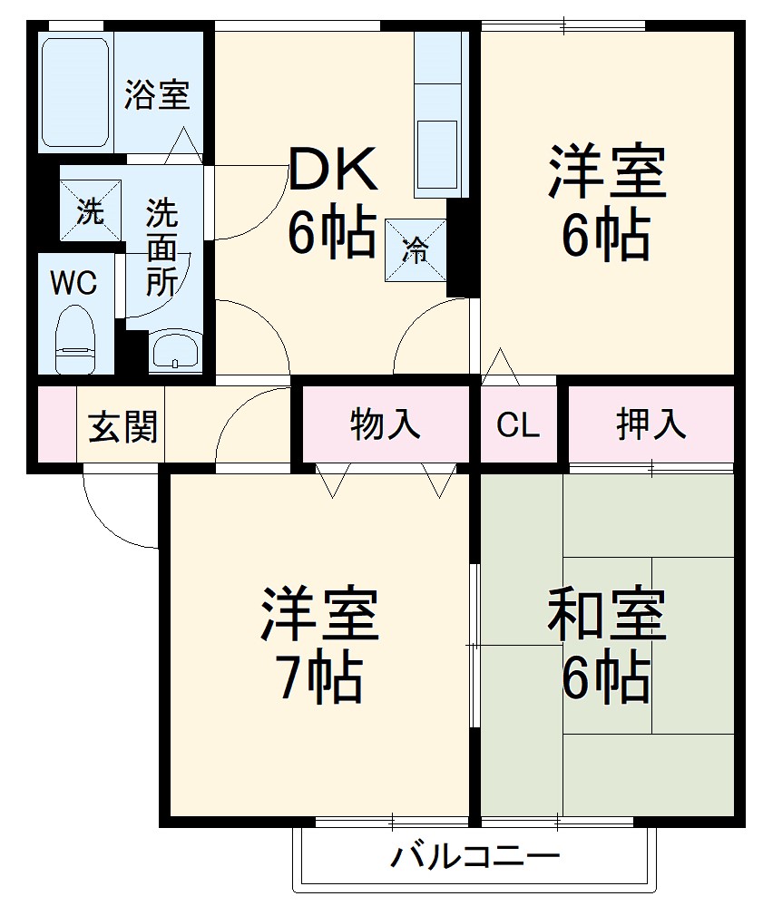 ヴィラ・ロワイヤル 参番館の間取り