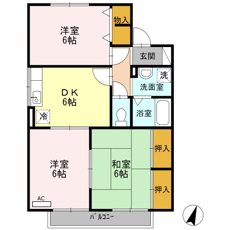 ヴィラ・ロワイヤル 弐番館の間取り