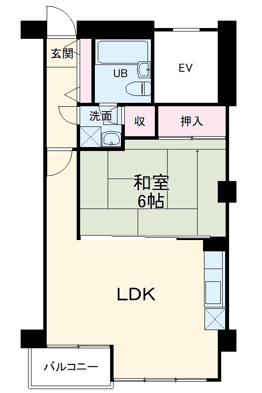 JUNヴィラ栄和の間取り