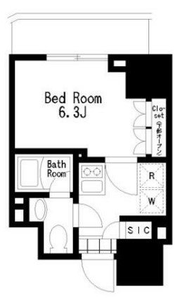 大森北の完工年月(2012年12月)築の賃貸マンションの間取り