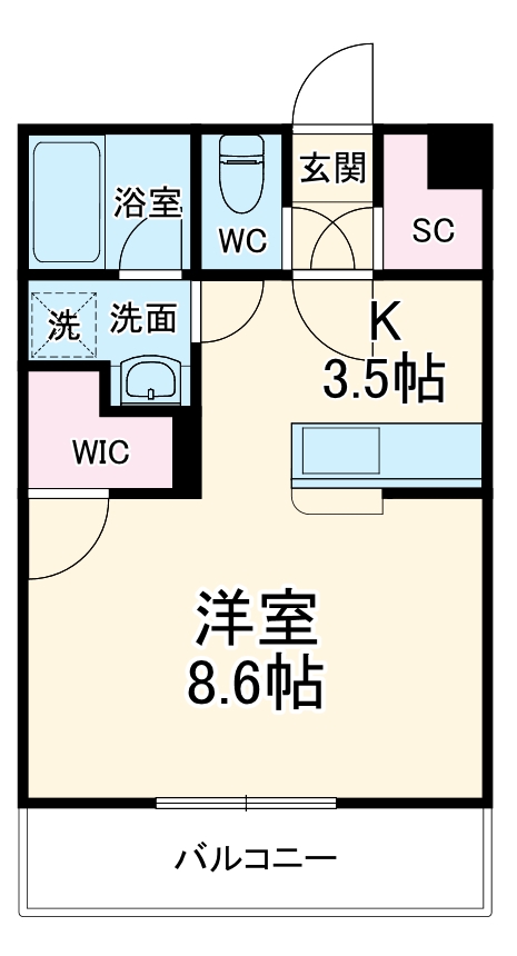 ルコネッサンスの間取り