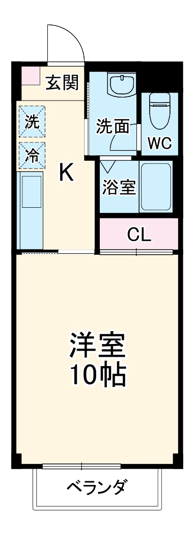 コーポなすⅢの間取り