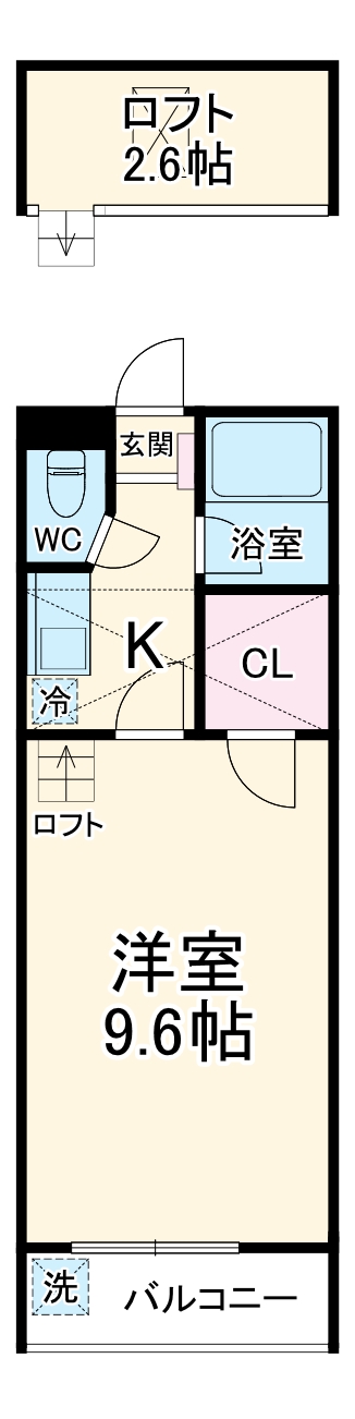 セザンヌ原町３の間取り