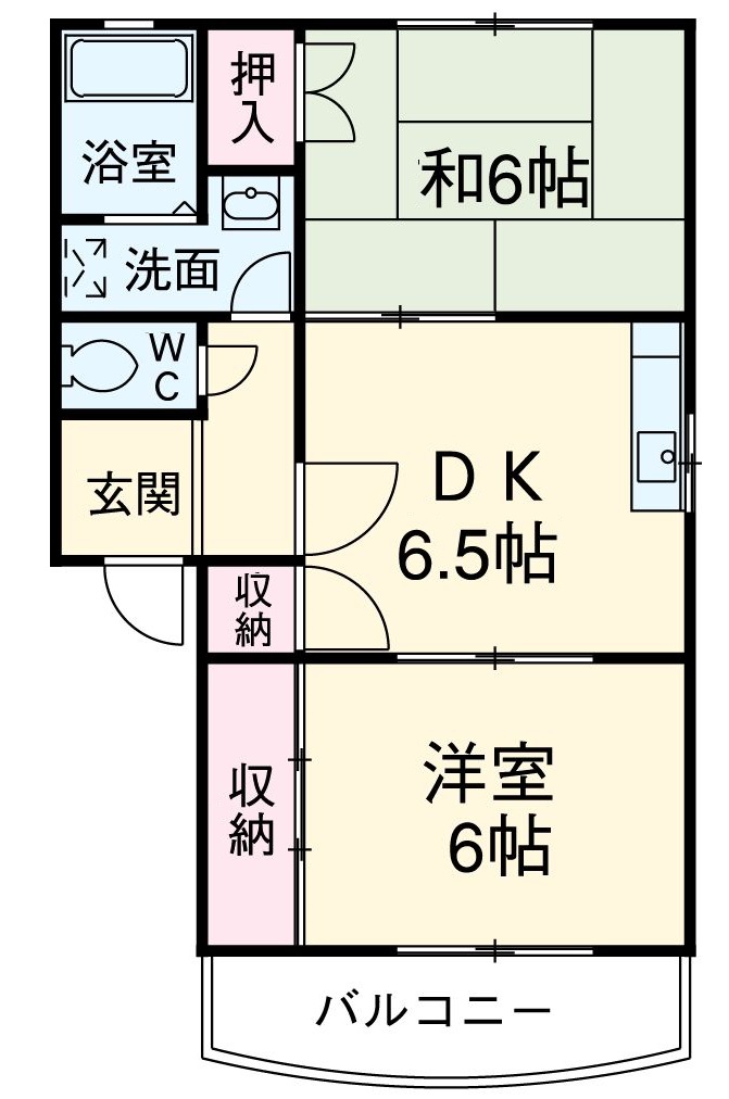 グリシーナ Aの間取り
