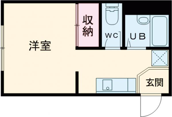 東陽の完工年月(1969年3月)築の賃貸マンションの間取り