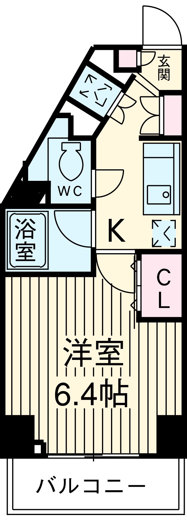 ステージファースト三軒茶屋Ⅱの間取り