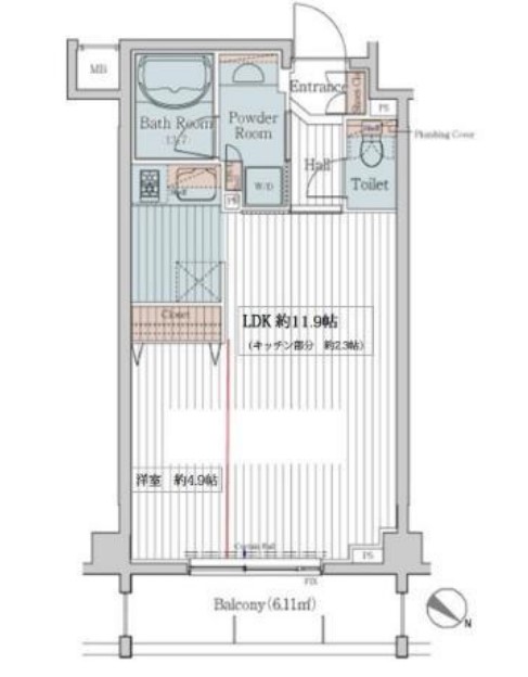 カスタリア三宿の間取り