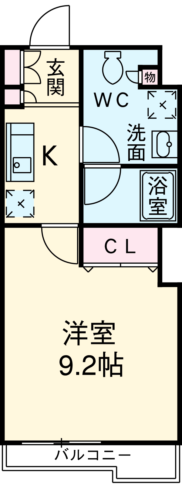 カスタリア三宿の間取り
